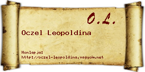 Oczel Leopoldina névjegykártya